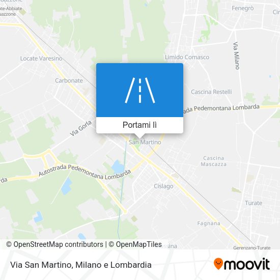 Mappa Via San Martino