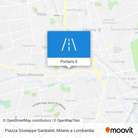 Mappa Piazza Giuseppe Garibaldi