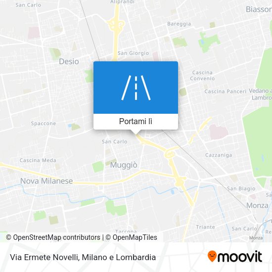 Mappa Via Ermete Novelli
