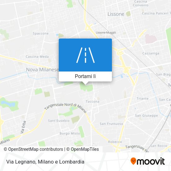 Mappa Via Legnano