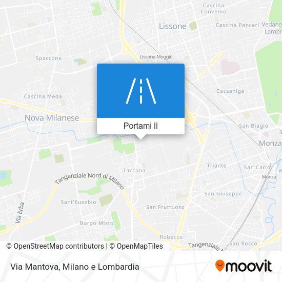 Mappa Via Mantova
