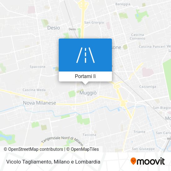 Mappa Vicolo Tagliamento