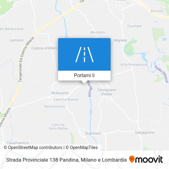 Mappa Strada Provinciale 138 Pandina