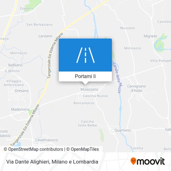 Mappa Via Dante Alighieri