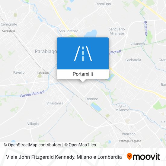 Mappa Viale John Fitzgerald Kennedy