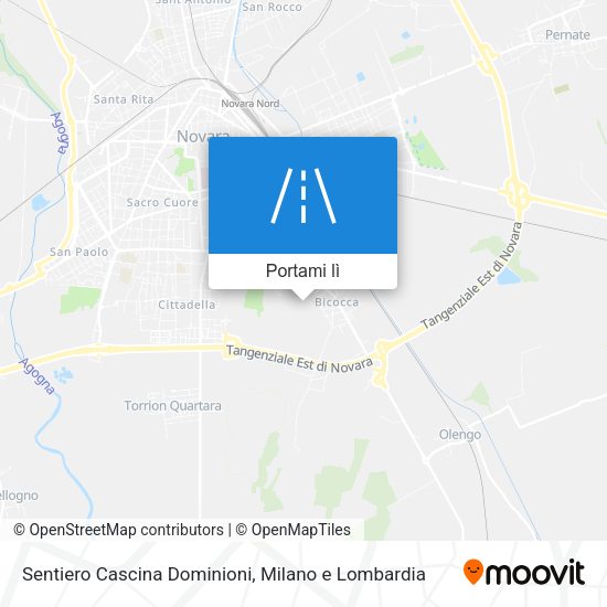 Mappa Sentiero Cascina Dominioni