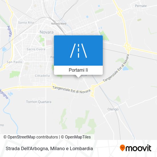 Mappa Strada Dell'Arbogna