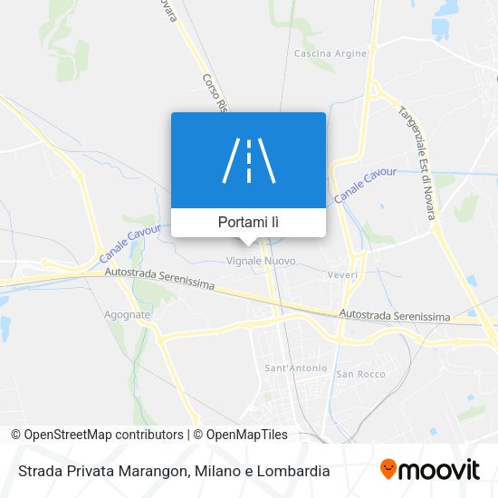 Mappa Strada Privata Marangon