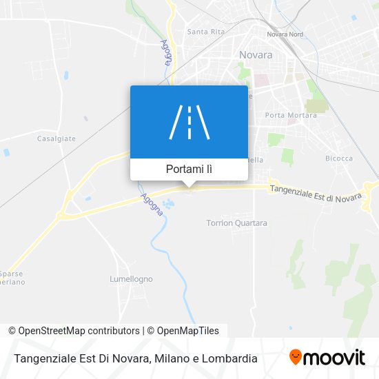 Mappa Tangenziale Est Di Novara