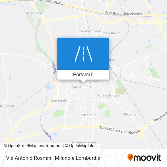 Mappa Via Antonio Rosmini