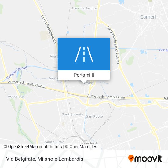 Mappa Via Belgirate