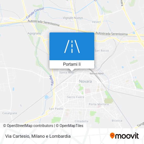 Mappa Via Cartesio