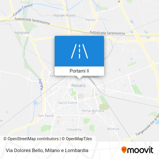 Mappa Via Dolores Bello