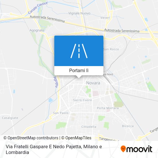 Mappa Via Fratelli Gaspare E Nedo Pajetta