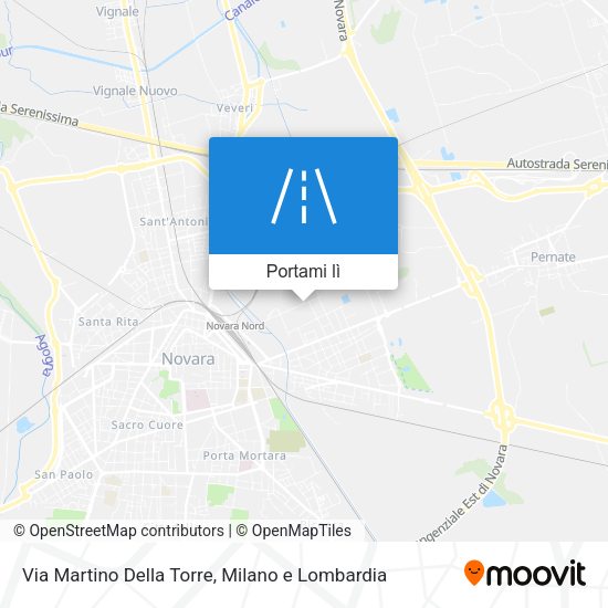 Mappa Via Martino Della Torre