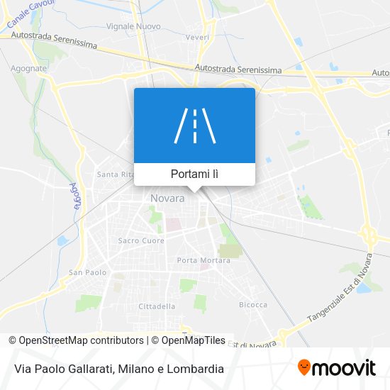 Mappa Via Paolo Gallarati