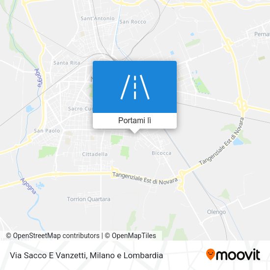 Mappa Via Sacco E Vanzetti