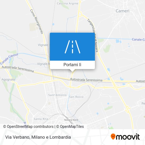 Mappa Via Verbano