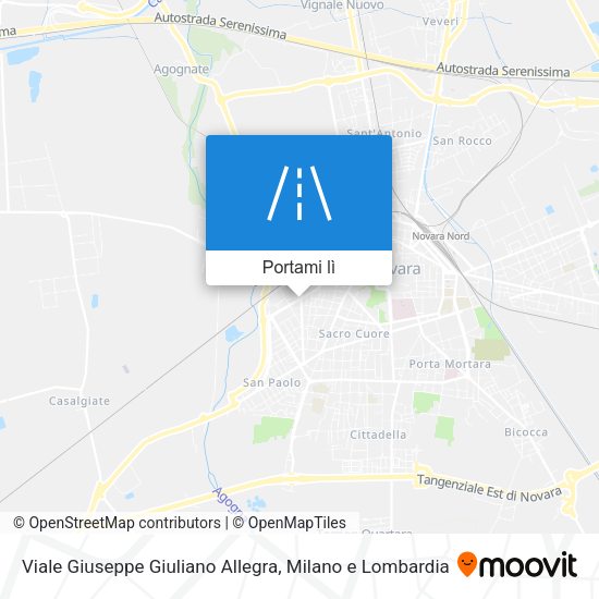 Mappa Viale Giuseppe Giuliano Allegra