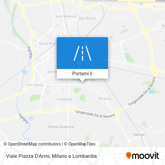 Mappa Viale Piazza D'Armi