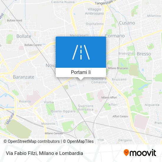 Mappa Via Fabio Filzi
