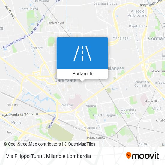 Mappa Via Filippo Turati