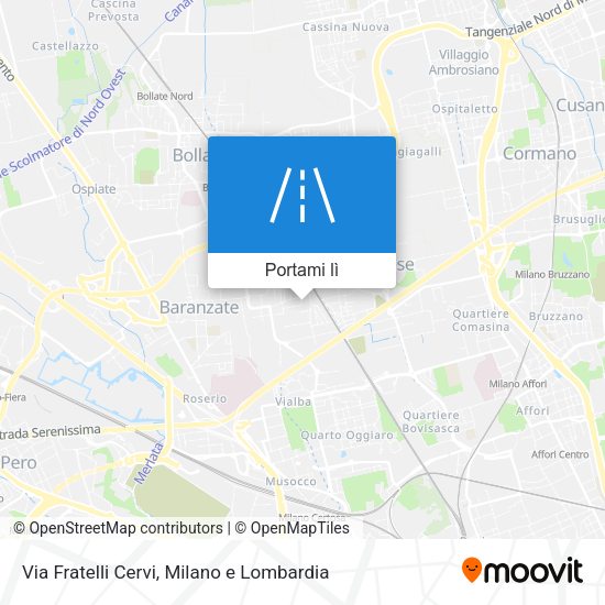 Mappa Via Fratelli Cervi