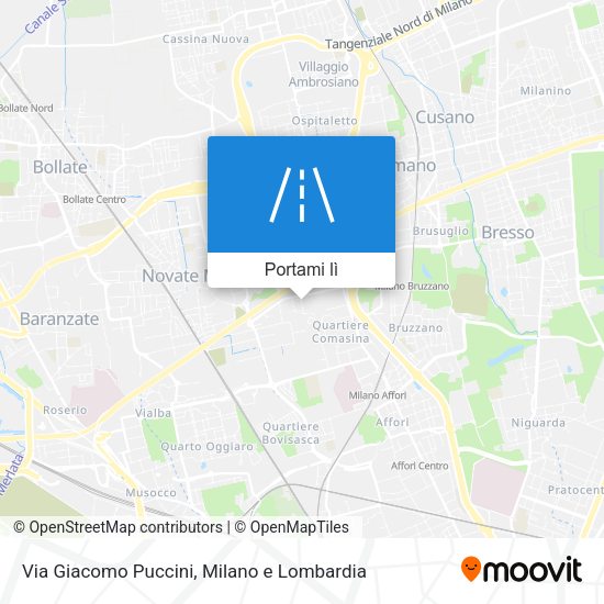 Mappa Via Giacomo Puccini