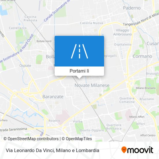 Mappa Via Leonardo Da Vinci