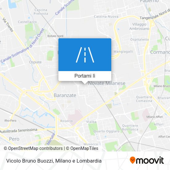 Mappa Vicolo Bruno Buozzi