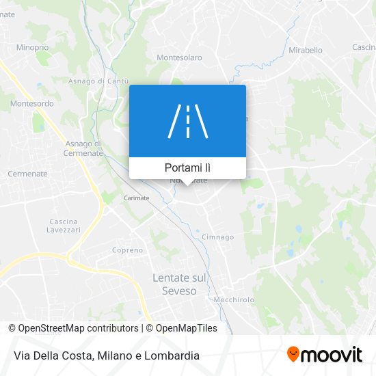 Mappa Via Della Costa