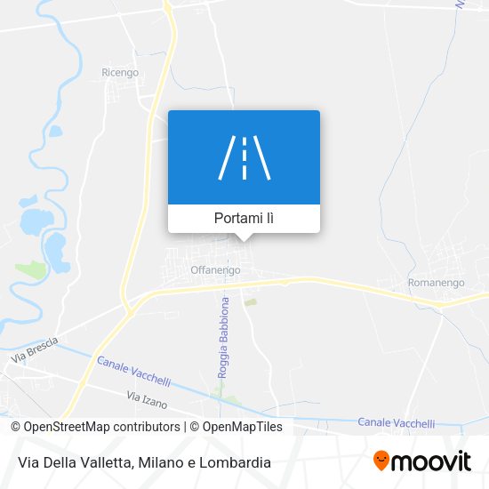 Mappa Via Della Valletta