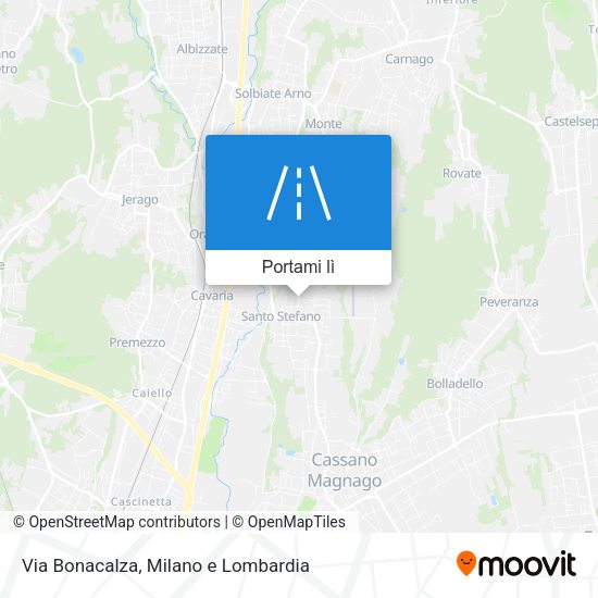 Mappa Via Bonacalza