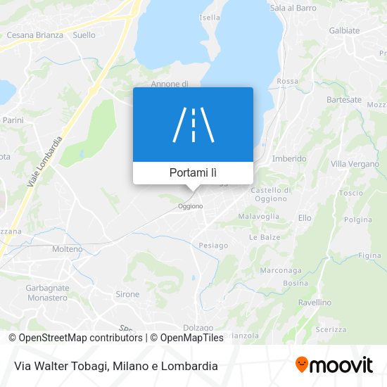 Mappa Via Walter Tobagi