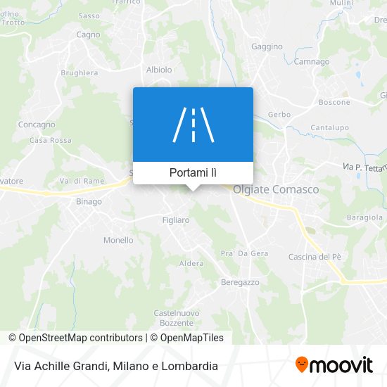 Mappa Via Achille Grandi