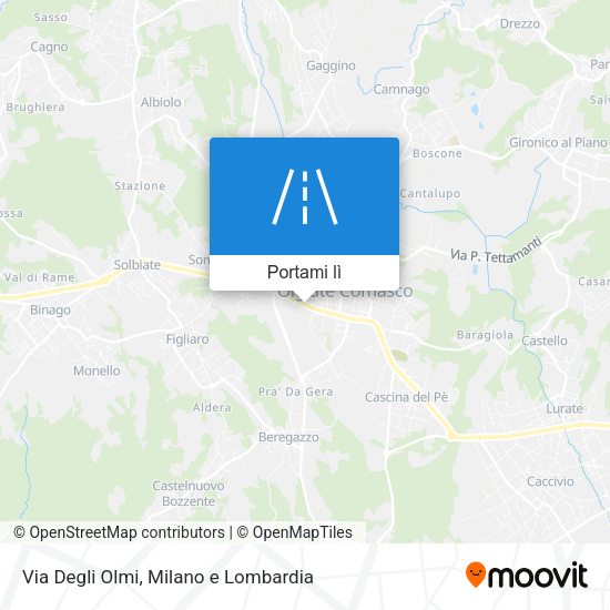 Mappa Via Degli Olmi