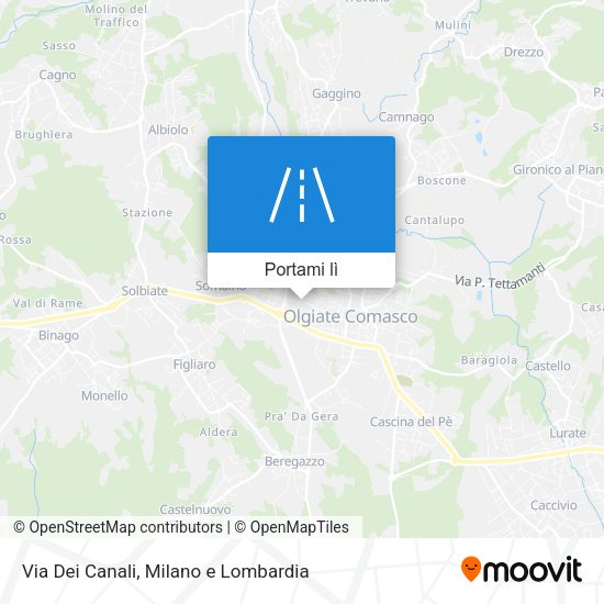 Mappa Via Dei Canali