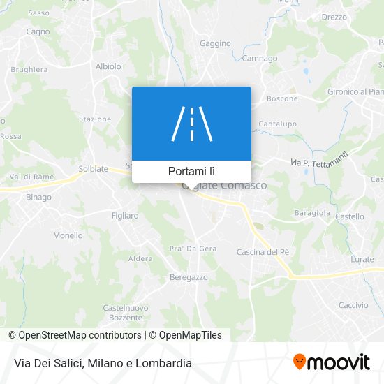 Mappa Via Dei Salici