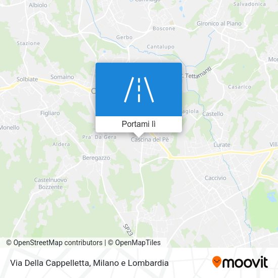 Mappa Via Della Cappelletta