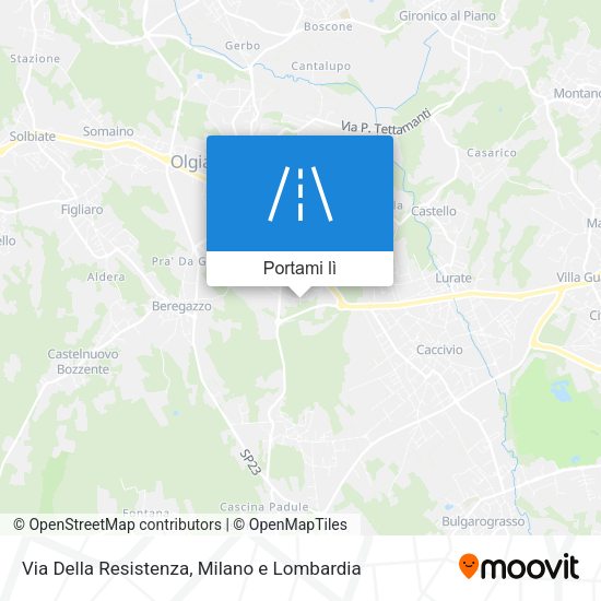 Mappa Via Della Resistenza