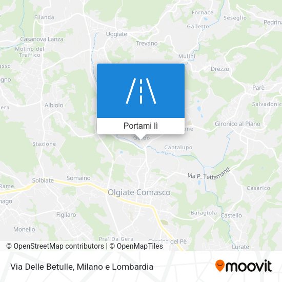 Mappa Via Delle Betulle