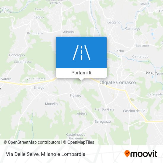 Mappa Via Delle Selve
