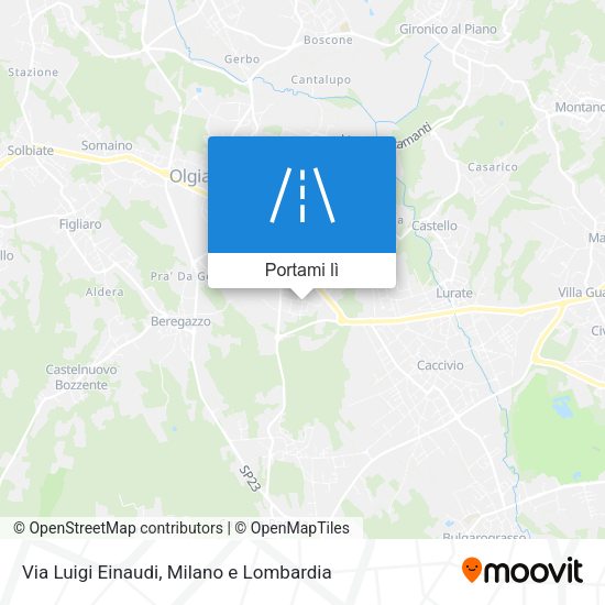 Mappa Via Luigi Einaudi