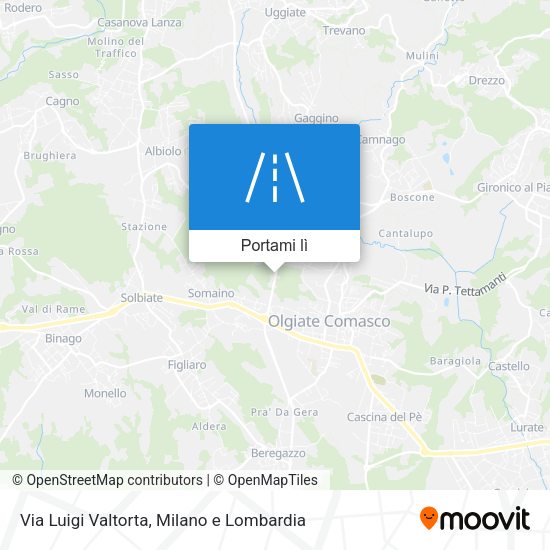 Mappa Via Luigi Valtorta