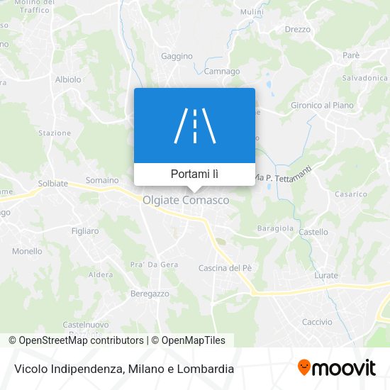 Mappa Vicolo Indipendenza