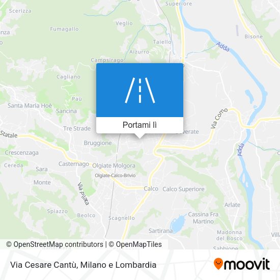 Mappa Via Cesare Cantù