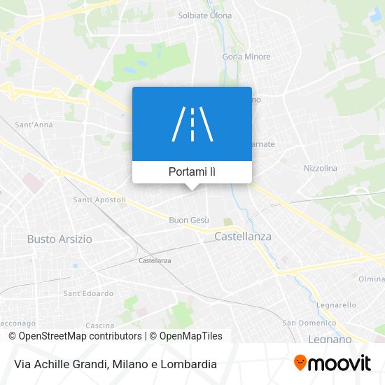 Mappa Via Achille Grandi