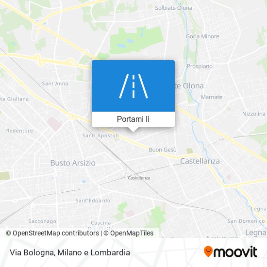 Mappa Via Bologna