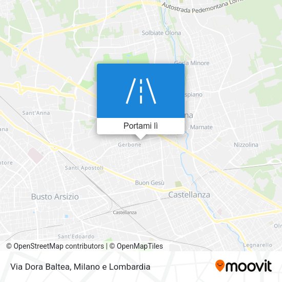 Mappa Via Dora Baltea