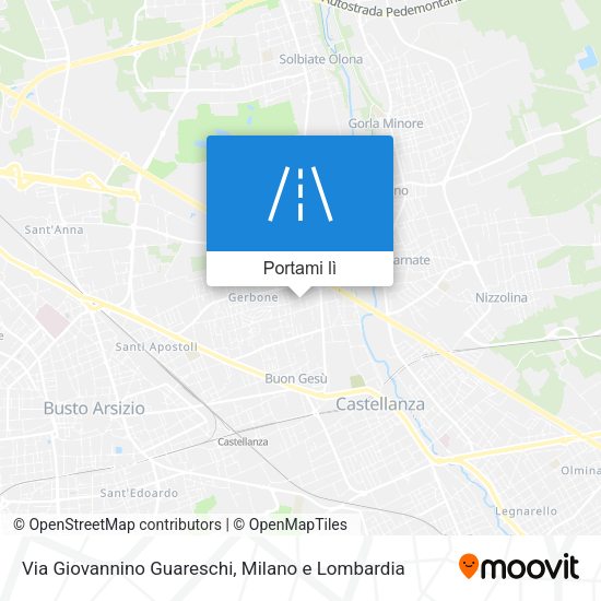 Mappa Via Giovannino Guareschi